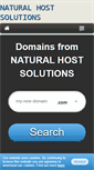 Mobile Screenshot of naturalhostsolutions.com